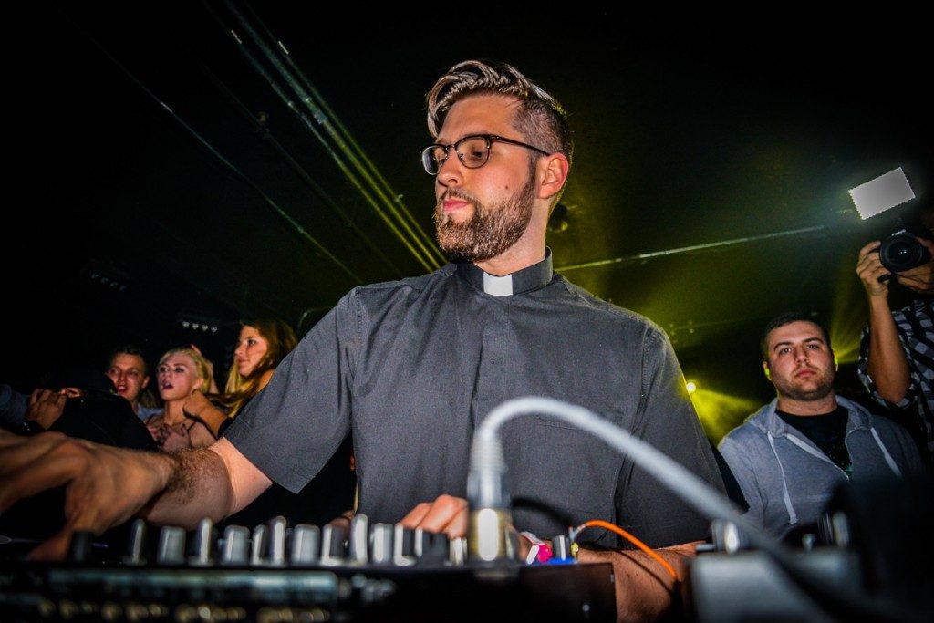 Techno Djs and Priests are not impossible to tell apart